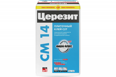 Клей для керамогранита Церезит CM 14 C2T* (25 кг (48)) Клей для керамогранита Церезит CM 14 C2T* (25 кг (48))