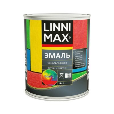 Эмаль алкидная универсальная LINNIMAX / ЛИННИМАКС (Шелковисто-матовая, 2,5 л) Эмаль алкидная универсальная LINNIMAX / ЛИННИМАКС (Шелковисто-матовая, 2,5 л)