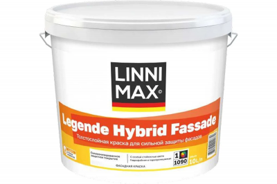 Краска силикон модифицированная для наружных работ LINNIMAX Legende Hybrid Fassade / Легенде Гибрид (База 1 (10 л)) Краска силикон модифицированная для наружных работ LINNIMAX Legende Hybrid Fassade / Легенде Гибрид (База 1 (10 л))