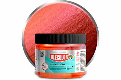 Эмаль акриловая перламутровая универсальная OLECOLOR (терракот 0,1 кг) Эмаль акриловая перламутровая универсальная OLECOLOR (терракот 0,1 кг)