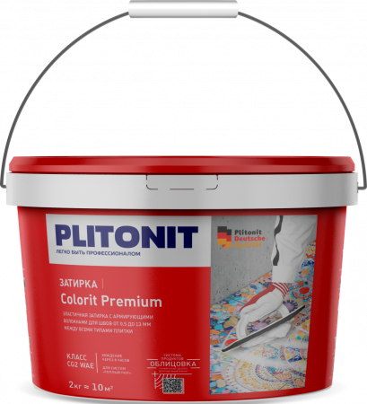 Затирка водонепроницаемая на цементной основе PLITONIT COLORIT Premium CG2 WAE  - превью