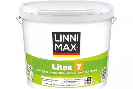 Краска водно-дисперсионная для внутренних работ LINNIMAX Litex 7 / ЛИННИМАКС Литекс 7  - превью